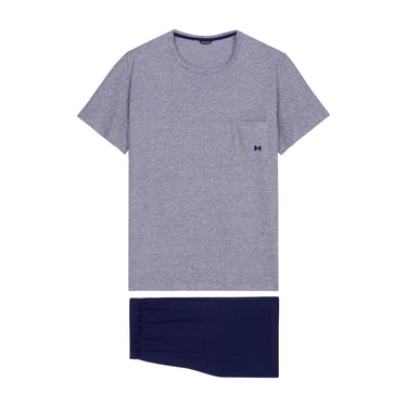 402207 Cotton Comfort S/SLV Pajama - 00RA Navy