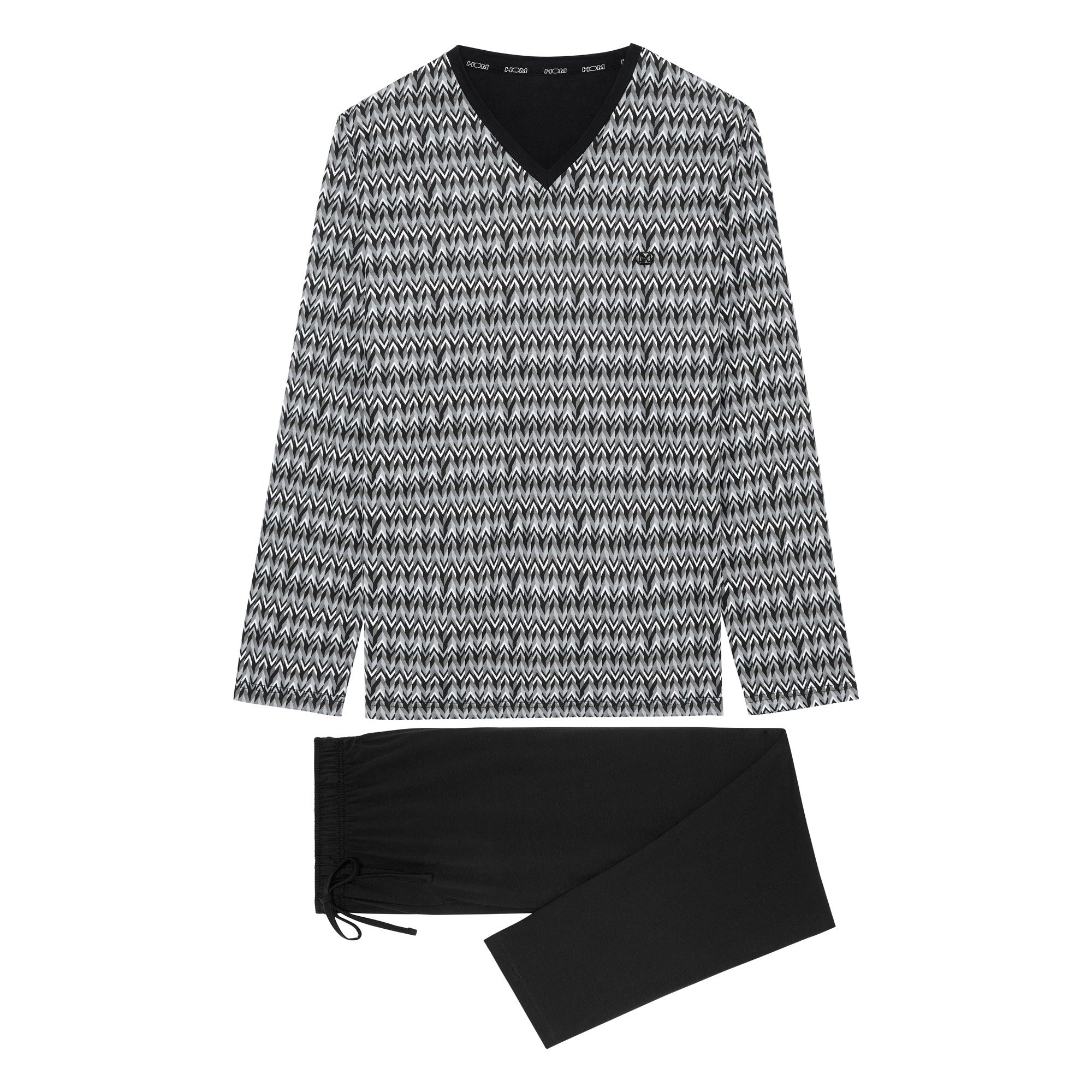Jerry Long Sleepwear | Black Print 402615-P004