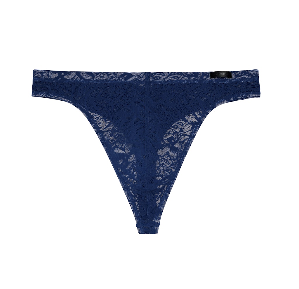 Free Cut Lace Thong | Navy 402886-00RA HOM Free Cut Lace Thong | Navy 402886-00RA HOM
