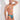 Man wearing a blue floral thong against a white background