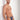 Man wearing a patterned underwear against a white background