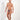 Man wearing a patterned men's underwear on a white background