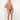 Man wearing a blue patterned underwear on a white background