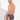 Man wearing a patterned brief on a white background