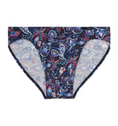 Paisley patterned underwear on a white background