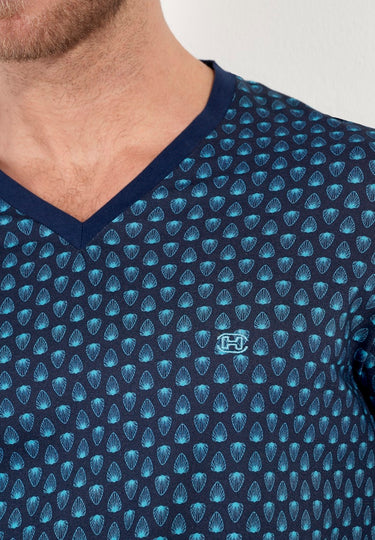 Cairo Long Sleepwear | Navy Print 403056-P0RA