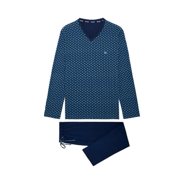Cairo Long Sleepwear | Navy Print 403056-P0RA