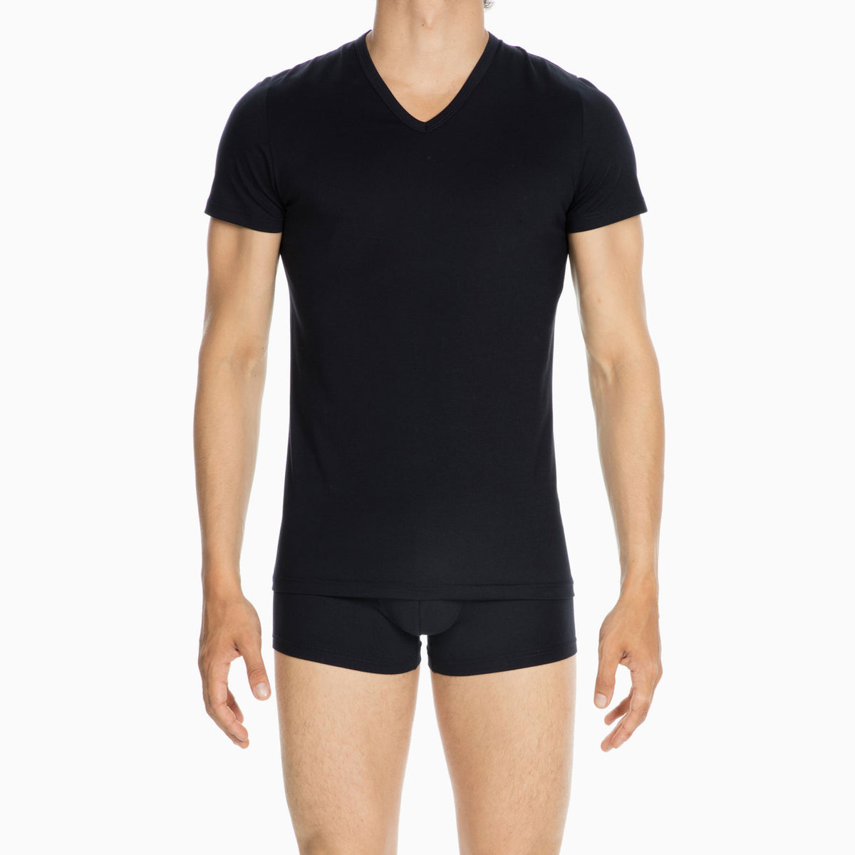 400206 Classic Tee-Shirt V Neck - 00RA Navy