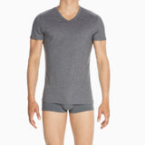 400206 Classic Tee-Shirt V Neck - 00ZU Grey