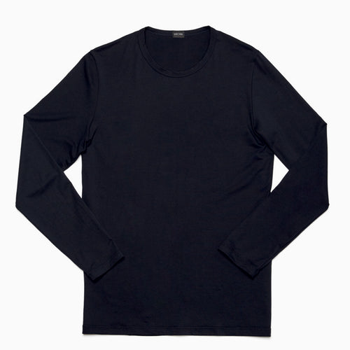 Classic Tee-Shirt Crew Neck Ml | Black 400208-0004