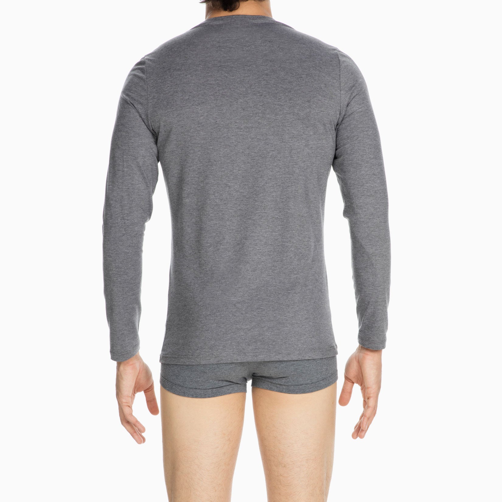 Classic Tee-Shirt Crew Neck Ml | Grey 400208-00zu