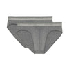 Modern Mini Brief 2 Pack | Grey Melange 401081-40v002