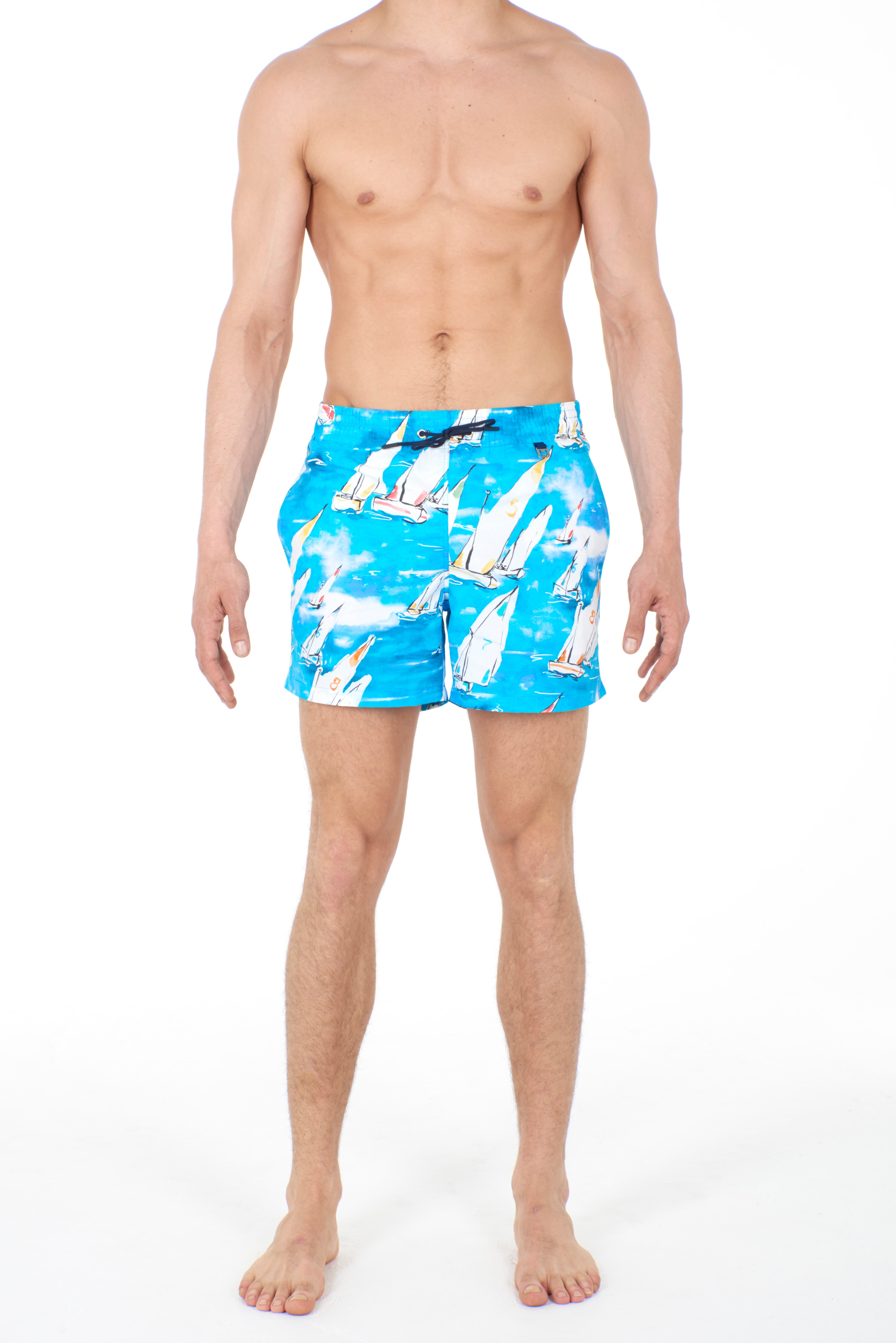 401275 Voiles Beach Boxer - 00BI Blue