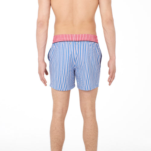 Preppy Beach Boxer | Red/Blue 401281-PR01