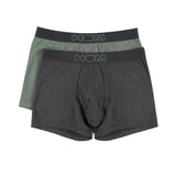 Colorful #2 Long Boxer Briefs 2 Pack | Grey/Khaki 401607-D028