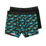 Blue Camo #2 Long Boxer Briefs 2p | Khaki/ Khaki Print 401731-D019