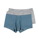Palm Spring #2 Boxer Briefs 2p | Grey/Blue Stripes 401737-D040