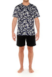 Catalan Short Pajama | Navy Print 402093-P0RA