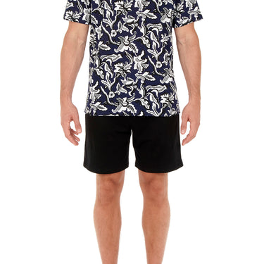 Catalan Short Pajama | Navy Print 402093-P0RA
