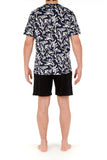 Catalan Short Pajama | Navy Print 402093-P0RA