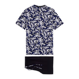 Catalan Short Pajama | Navy Print 402093-P0RA