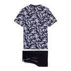 Catalan Short Pajama | Navy Print 402093-P0RA
