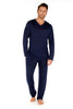 402183 Cocooning L/SLV V-Neck Shirt - 00RA Navy