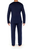 402183 Cocooning L/SLV V-Neck Shirt - 00RA Navy