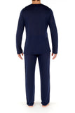 402183 Cocooning L/SLV V-Neck Shirt - 00RA Navy