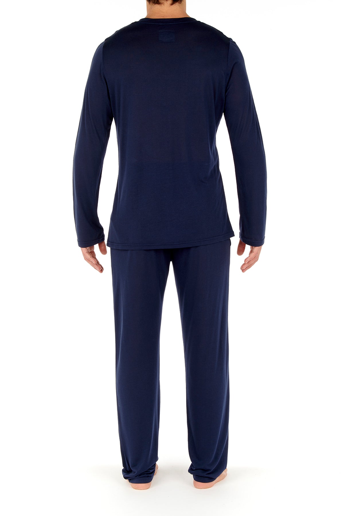 402183 Cocooning L/SLV V-Neck Shirt - 00RA Navy