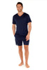 402184 Cocooning S/SLV V-Neck Shirt - 00RA Navy