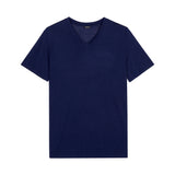 402184 Cocooning S/SLV V-Neck Shirt - 00RA Navy