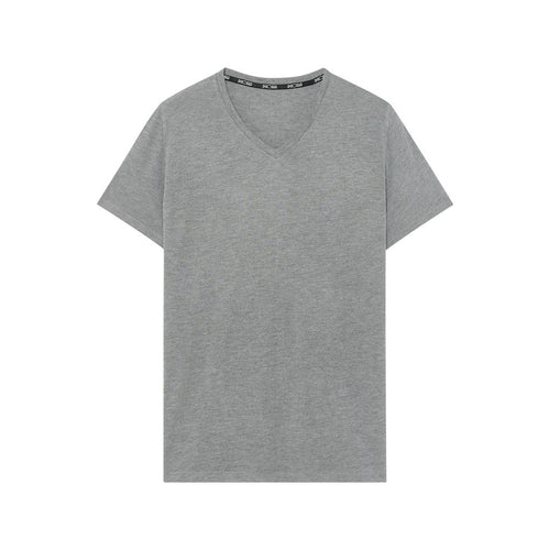Cocooning S/Slv V-Neck Shirt | Grey 402184-00ZU