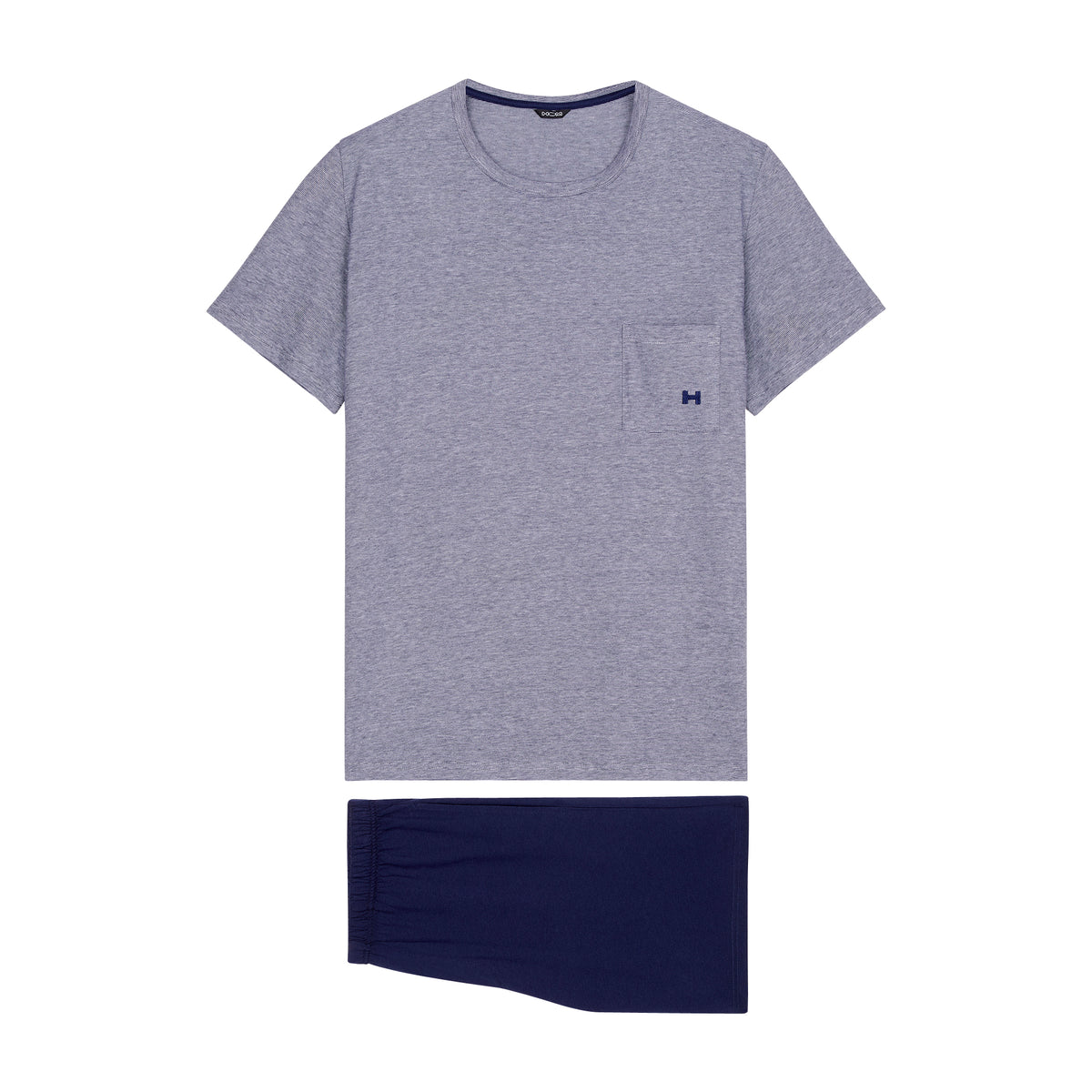 402207 Cotton Comfort S/SLV Pajama - 00RA Navy