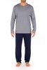 402208 Cotton Comfort L/Slv Pajama - 00RA Navy