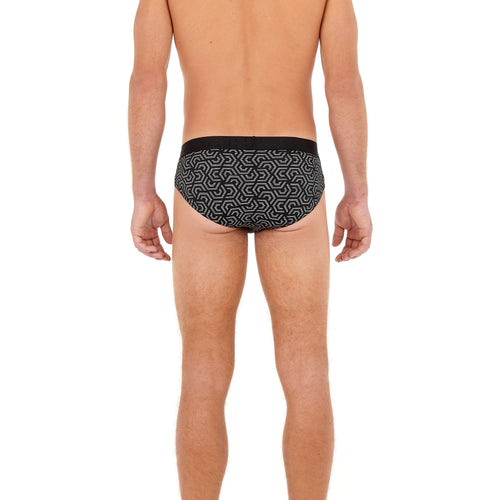 Cotonou Mini Briefs | Black Prin 402398-P004