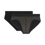 Gauthier #2 Mini Briefs Ho1 2p | Black/Black And White 402430-D007