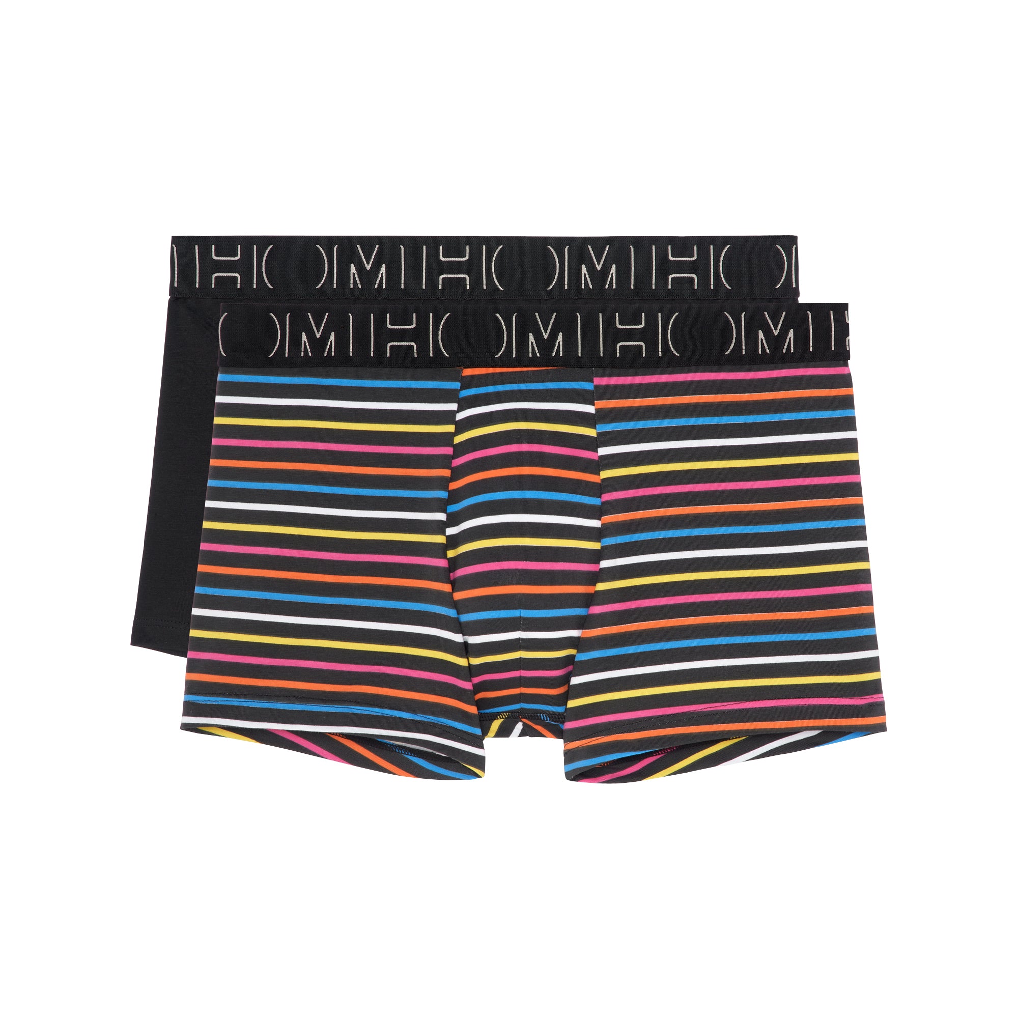 Ron #2 Boxer Briefs 2p | Black/Black Stripes 402433-D043