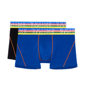 Carl #2 Boxer Briefs 2p | Black/Bright Blue 402435-D048