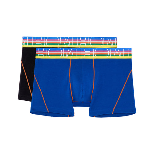 Carl #2 Boxer Briefs 2p | Black/Bright Blue 402435-D048