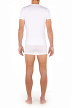 402466 Tencel Soft T-Shirt V Neck - 0003 White
