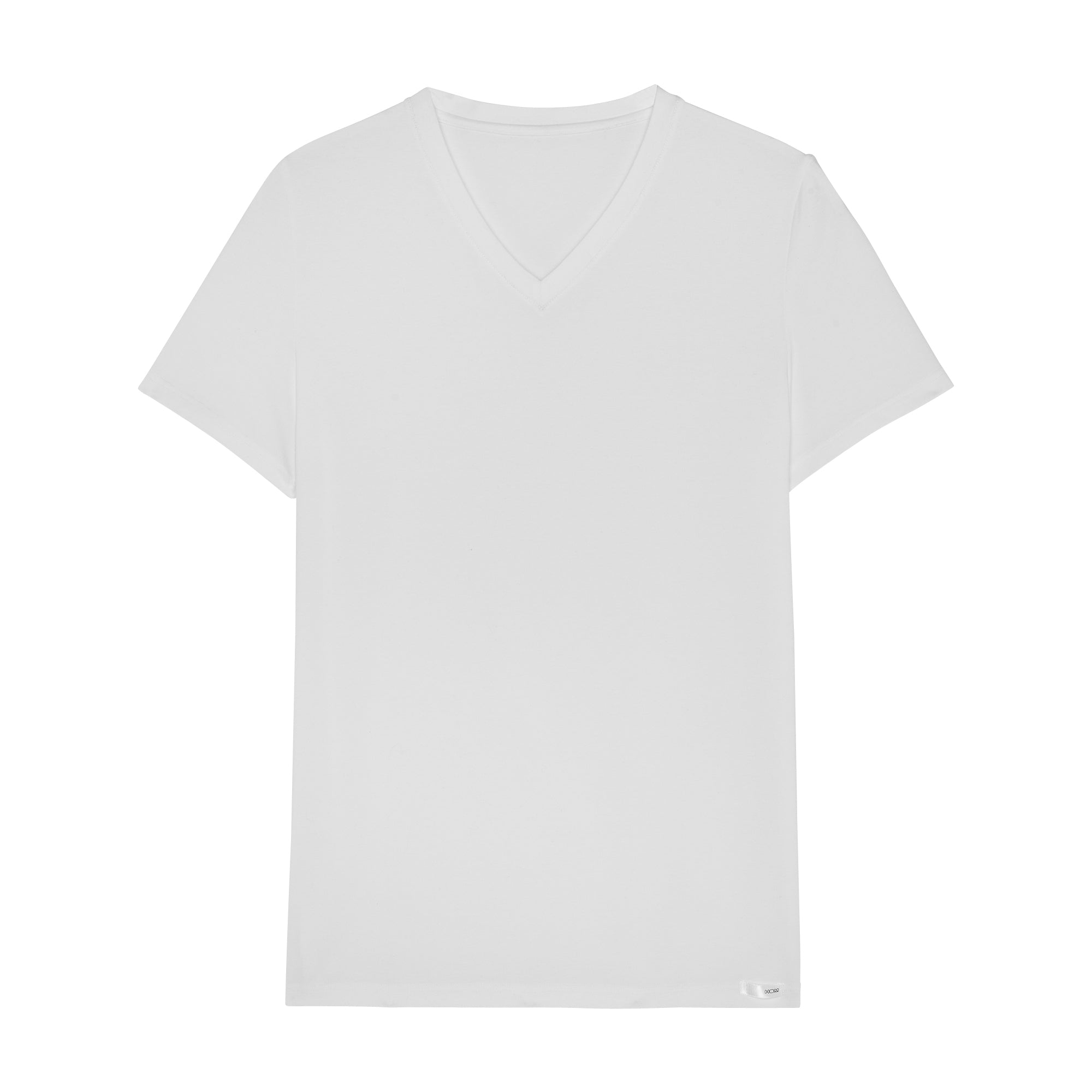 402466 Tencel Soft T-Shirt V Neck - 0003 White