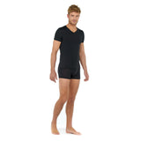 402466 Tencel Soft T-Shirt V Neck - 0004 Black