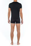 402466 Tencel Soft T-Shirt V Neck - 0004 Black