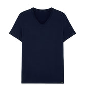 402466 Tencel Soft T-Shirt V Neck - 00RA Navy