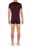 402466 Tencel Soft T-Shirt V Neck - 00ZQ Bordeaux