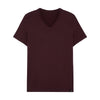 402466 Tencel Soft T-Shirt V Neck - 00ZQ Bordeaux