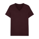 402466 Tencel Soft T-Shirt V Neck - 00ZQ Bordeaux