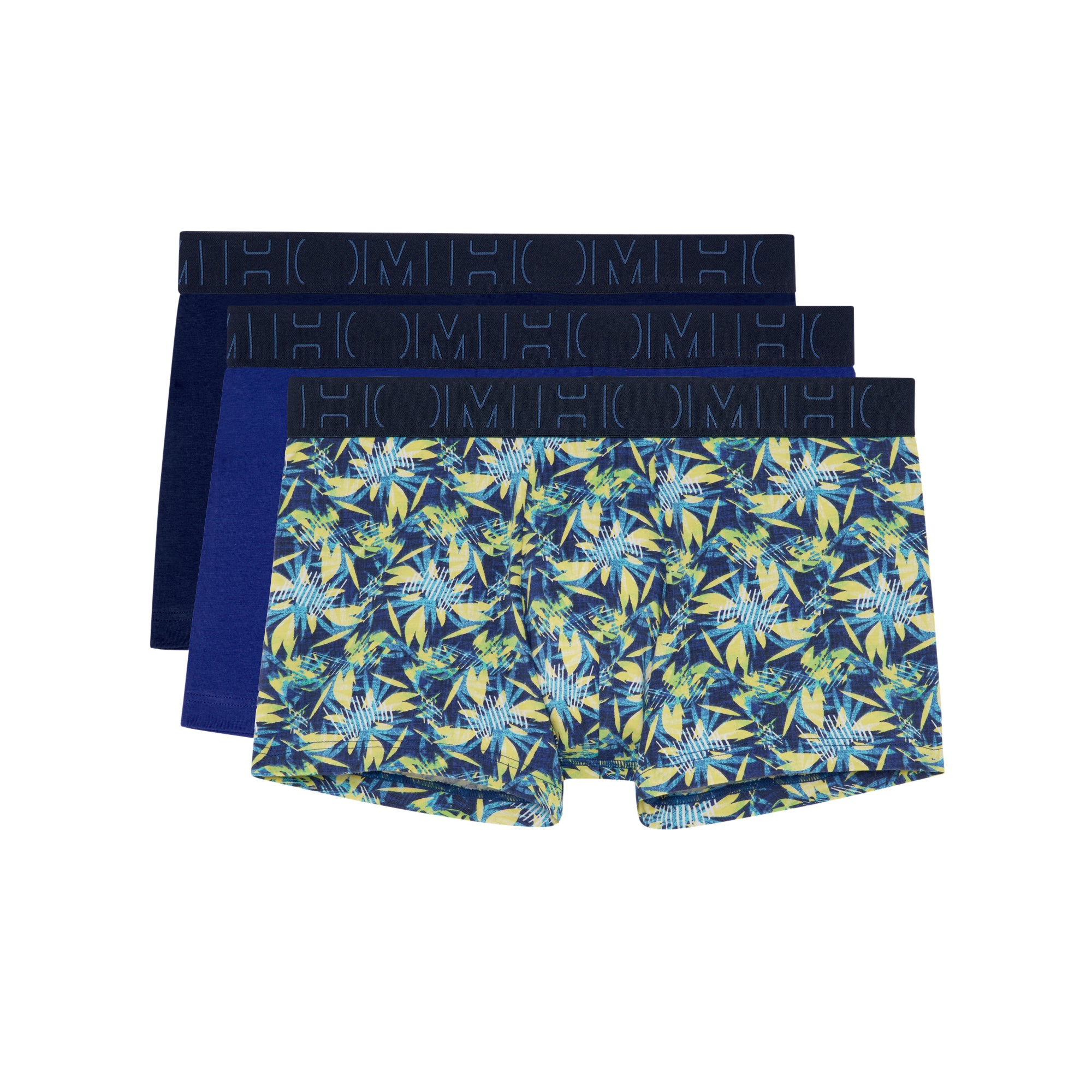 402525 Tropical #2 Boxer Briefs 3p - T036 Navy/Blue/Blue Print