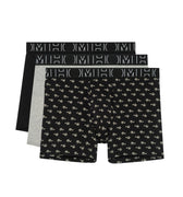 402526 Rayan #2 Long Boxer Briefs 3p - T033 Black/Black Print/Grey